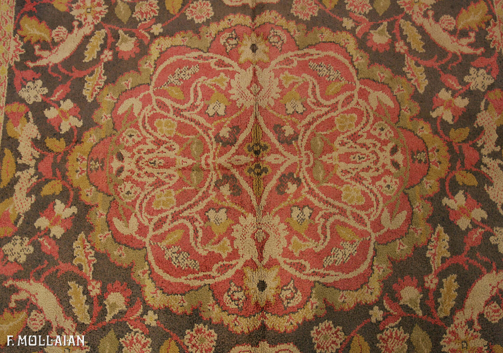 Semi-Antique European Silk Rug n°:10280892